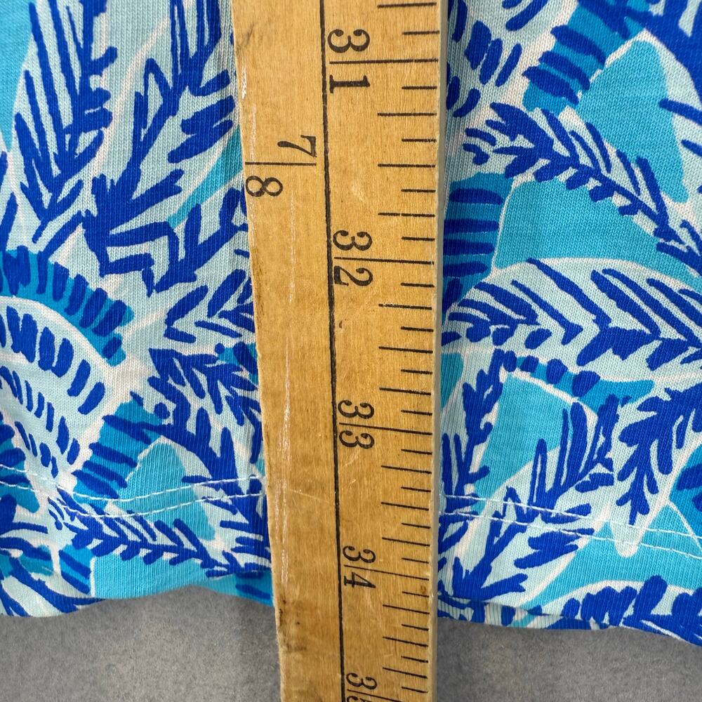 Lilly Pulitzer Grotto Beach Keyhole Shift Dress Women's S Day Blue Gold EUC - Picture 9 of 11
